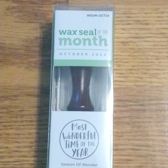 Spellbinders Wax Seal Stamp & a bag of wax - Most Wonderful Time of the Year - Picture 1 of 4